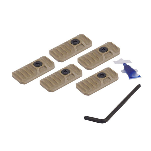 Strike Industries - Kryt LINK pro lišty M-LOK / KeyMod - 5 ks - FDE - SI-LINK-COVER-FDE