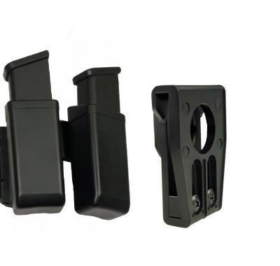 ESP - Dvojité pouzdro na zásobníky pro ráže 9 mm / .40 s upevněním na opasek UBC-03 - MH-MH-34 BK