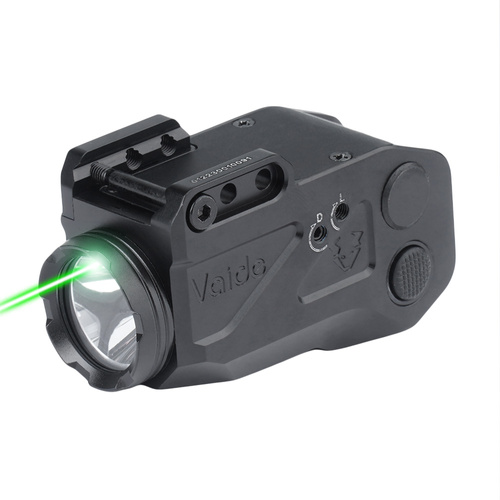 Vaide - Taktická zbraňová LED svítilna s laserovým stíracím zařízením - 500 lm - černá - VAPLL-G02