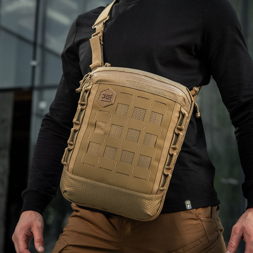 M-Tac - Laserem řezaná taška přes rameno Hex - Cordura - Coyote - 10241005
