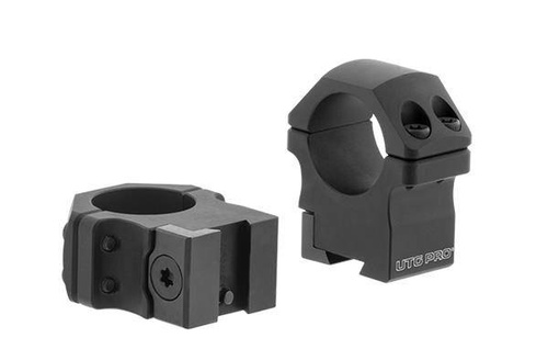 Leapers - Dvoudílný držák UTG POI 1"/11 - 25,4 mm - střední - černý - RDU012515