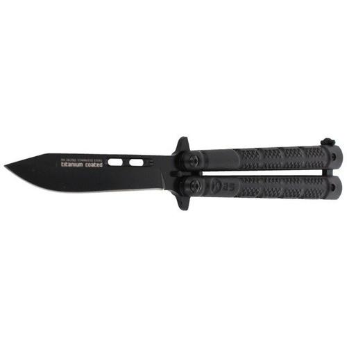 K25 - Zavírací nůž Balisong s titanovým povrchem - 36250