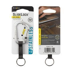 Nite Ize - SlideLock Key Ring #3 - nerez - CSLW3-11-R6