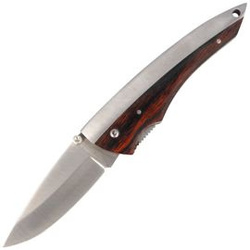Herbertz - Zavírací nůž Drop Point Wood/Metal - 288611
