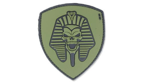 101 Inc. - 3D nášivka - lebka faraona - OD Green