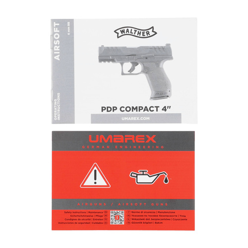 Umarex - ASG Pistole Replica Walther PDP Compact 4" Set - 6 mm - CO2 - černá - 2.6521-1
