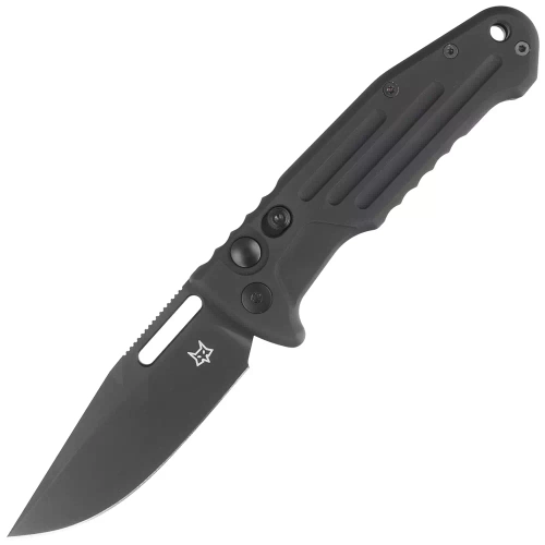 Fox - Automatický nůž New Smarty - Clip Point - Hliník - PVD - N690Co - Black - FX-503 ALB