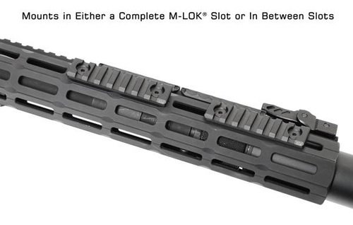 UTG - Picatinny lišta s úchytem M-LOK - 3,14'' - 7 slotů - černá - MTURS10M