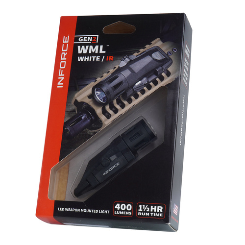 Inforce - Puškohled WML White/IR - 400 lm - černý - IF71004