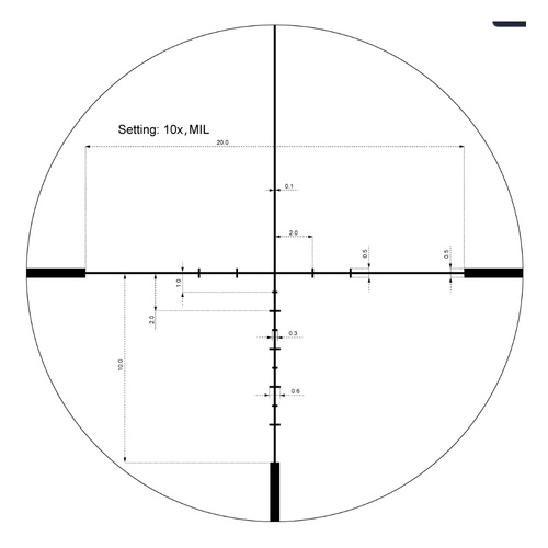 Vector Optics - LPVO Scope Continental 1-10x24i ED Fiber - SFP - G4 Fiber - Černá - SCOC-47