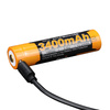 Fenix - Li-ion akumulátor 18650 3400mAh 3,6V - USB - ARB-L18U-3400