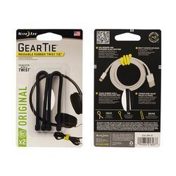Nite Ize - Gear Tie 6'' - černá - 2 balení - GT6-2PK-01
