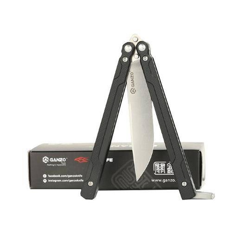 Ganzo - Nůž Balisong Firebird G766 Butterfly - 440C - Black - G766-BK