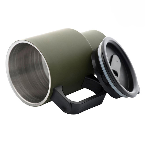 M-Tac - Termohrnek s víkem - 450 ml - olivový - 60010001