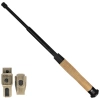 ESP - Tvrzený ergonomický teleskopický obušek se snadným uzamčením Ergonomic Easy Lock - 18" - černý/khaki - ExBTT-18HE-KH BHT-54
