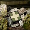 M-Tac - Medic Cross Square 3D PVC nášivka - olivová - 51124001