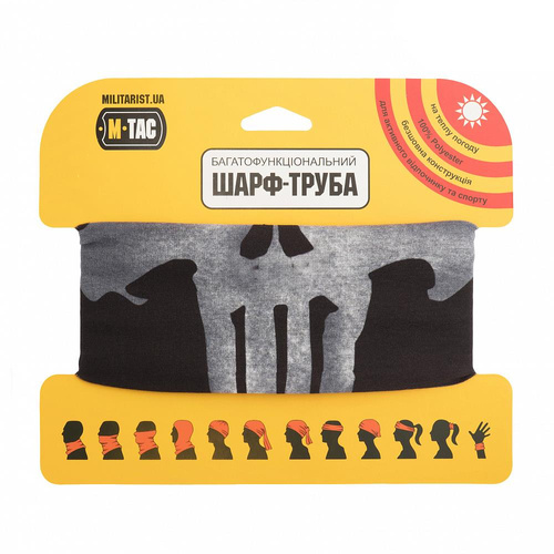 M-Tac - Lehká šála Punisher - černá - HLI-PB-BK