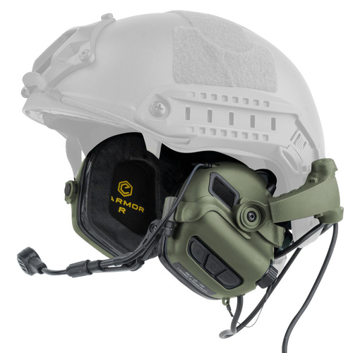 Earmor - Náhlavní souprava pro přilby M32X Mark 3 - zelená - M32X-FG-MARK3