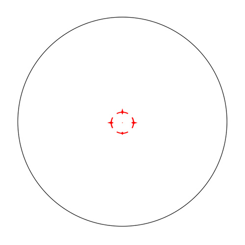 Vector Optics - Prism Sight Paragon 1x18 X-Mini - Černá - SCPS-M10