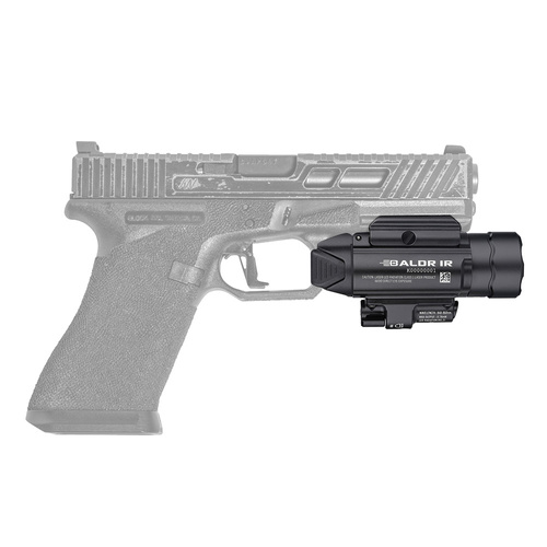 Olight - Zbraňové LED světlo s laserovým zaměřovačem BALDR IR - 1350 lumenů - černé