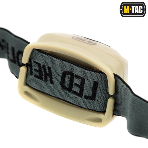 M-Tac - Čelová svítilna LED 4+1 - 18 lm - AAA - Khaki - MTC-HL-022-KH