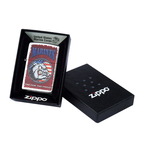 Zippo - Benzínový zapalovač US Marines Corp - Street Chrome - Z28520