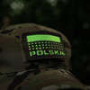 M-Tac - Nášivka s vlajkou a nápisem Polsko - Laserem řezaná - pixely/obdélník - Multicam / Fluo - 51007208