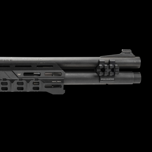 Strike Industries - Objímka na hlaveň brokovnice ráže 12 - Picatinny - černá - SI-SG-BCL-12-BK
