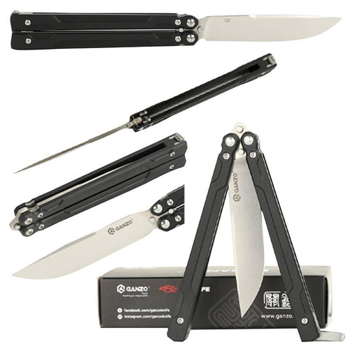 Ganzo - Nůž Balisong Firebird G766 Butterfly - 440C - Black - G766-BK