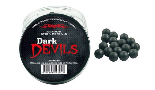 Gumové kuličky Dark Devils RAM .43 - 100 ks