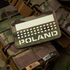 M-Tac - Nášivka s polskou vlajkou a nápisem - fluorescenční - pixely/obdélník - Multicam - 51006208