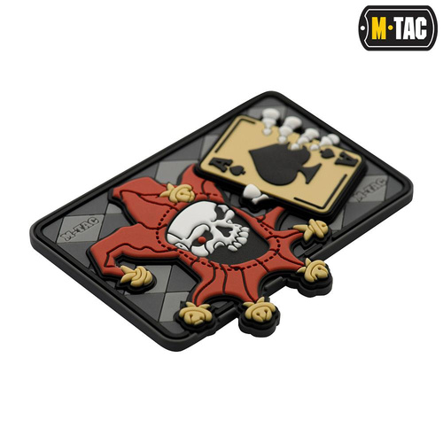 M-Tac - Nášivka - Joker Skull 3D PVC - černá - 51120000