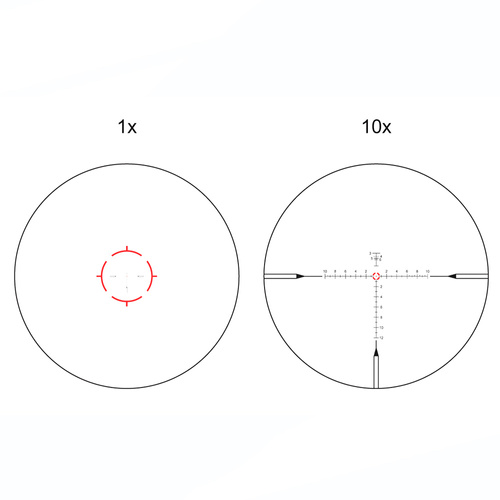 Vector Optics - Puškohled LPVO Continental x10 ED RAR - 1-10x28 - 34 mm - černý - SCFF-48