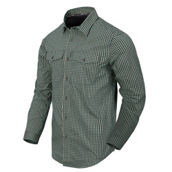Helikon - Košile pro skryté nošení - Savage Green Checkered - KO-CCC-CB-C1