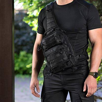 M-Tac - Taška Urban Line City Hunter Hexagon - Polyester - Černá - GB0306-BK