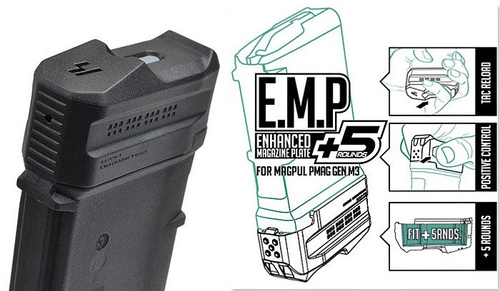 Strike Industries - Vylepšená deska zásobníku +5 PMAG M3 - FDE - SI-EMP+5-FDE