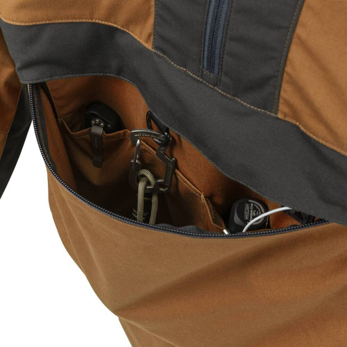 Helikon - Bunda Anorak Woodsman - Earth Brown/Black - KU-WDN-DC-0A01B