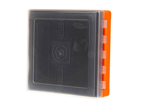 Megaline - přepravní box - 11x11x3,5 cm - oranžovo-průhledný - 607/0002OT