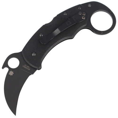 Spyderco - Nůž Karahawk™ G-10 All Black Plain Edge - C170GBBKP