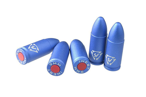 Strike Industries - Hliníková atrapa náboje - 9x19mm Para - SI-DR-AL-9MM-BLU