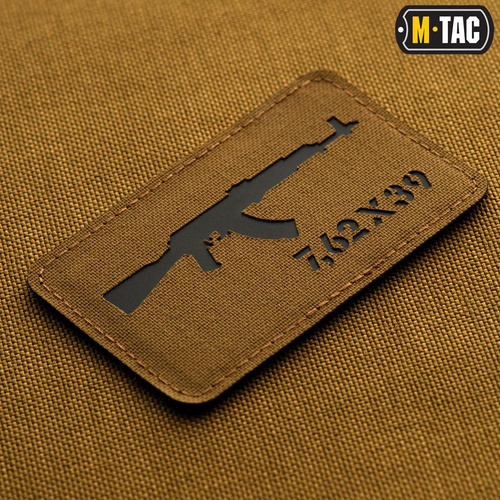 M-Tac - Laserem vyřezávaná nášivka AKM 7.62x39 - Coyote/Black - 51110502