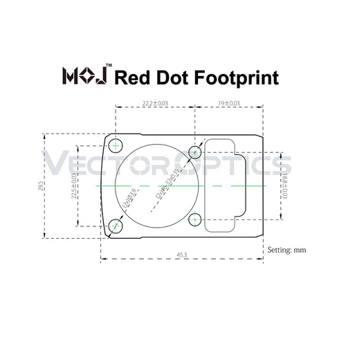 Vector Optics - Frenzy 1x22x26 MOS Red Dot - 3 MOA - Picatinny / Weaver - SCRD-36 