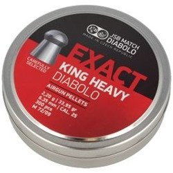 JSB - Diabolo Exact King Heavy Pellets - 6,35 mm - 300 ks - 546398-300