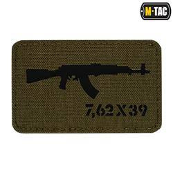 M-Tac - Laserem vyřezávaná nášivka AKM 7.62x39 - zelená/černá - 51110232