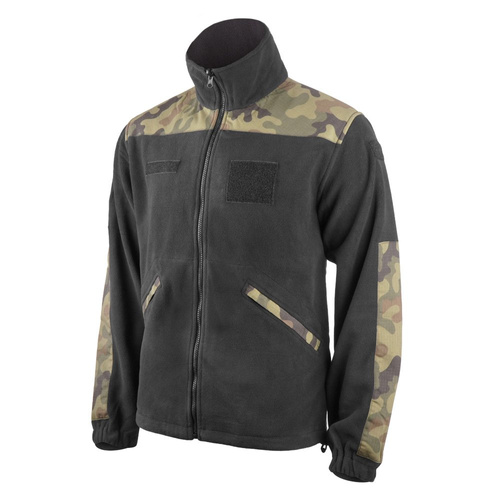 Texar - Fleecová bunda Grom - Black / PL Camo - 03-FLG-CO