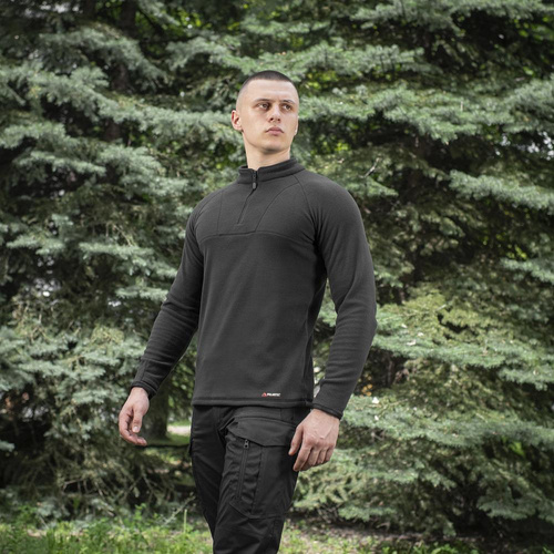 M-Tac - Vojenský fleecový svetr Delta Polartec Cardigan Raglan - Black - 70022002