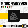 M-Tac - Laserem řezaná čtvercová nášivka Valknut - černá / šedá - 51162211