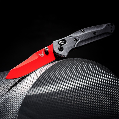Benchmade - Taktický nůž 945RD-2401 Mini Osborne LE - CPM-S90V - červený - 945RD-2401