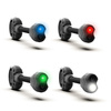 Princeton Tec - Switch RGB MPLS LED čelová svítilna - 10 lm - černá - SWITCH-RGB-BK
