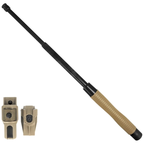 ESP - Tvrzený teleskopický obušek Easy Lock - 18" - černá/khaki - ExBT-18HE-KH BHT-54
